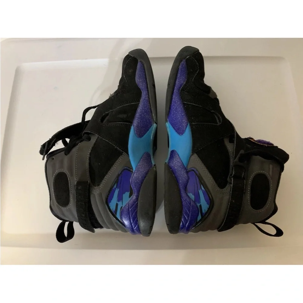 Nike air Jordan 8‎ retro size 6Y aqua Sneakers Black 305368-025